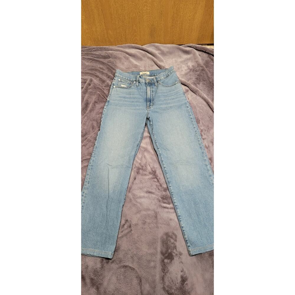Madewell the Perfect Vintage Straight Jean Light Wash Denim Size 27 High Rise